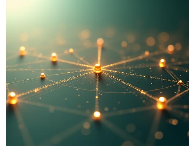 A visual representation of reliable digital infrastructure with interconnected nodes, conveying consistent service availability and maintenance procedures.